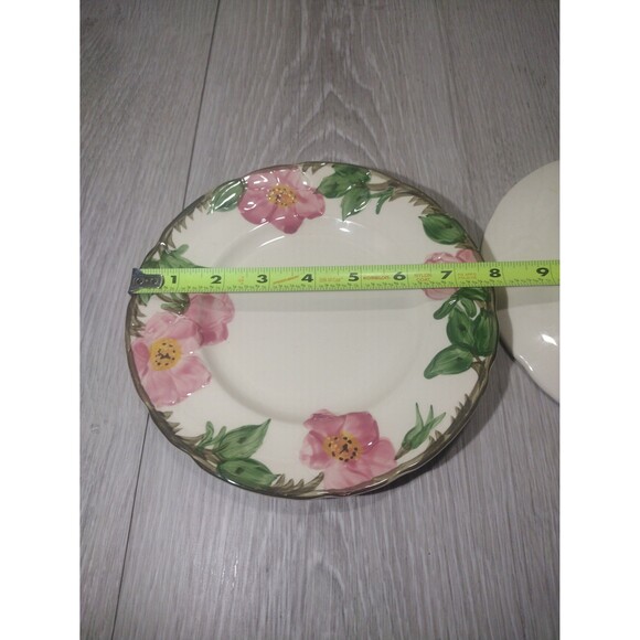 Desert Rose (USA Backstamp) by Franciscan - Set of 2 - 8 in. Salad Plates - Picture 4 of 6